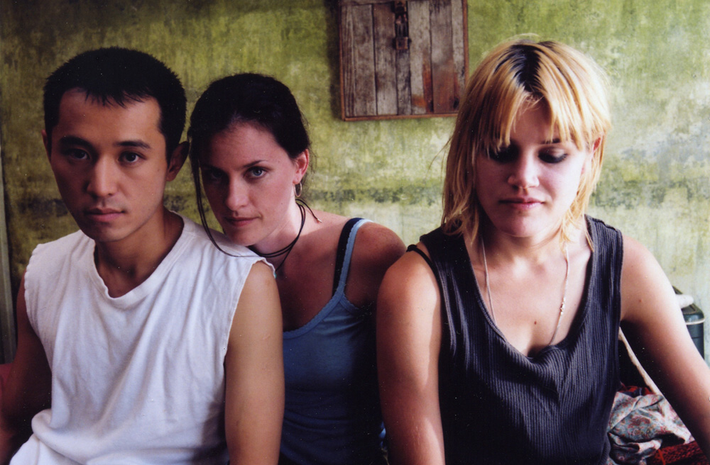 Still from STAY UNTIL TOMORROW: Barney Cheng, Eleanor Hutchins, Alison Folland